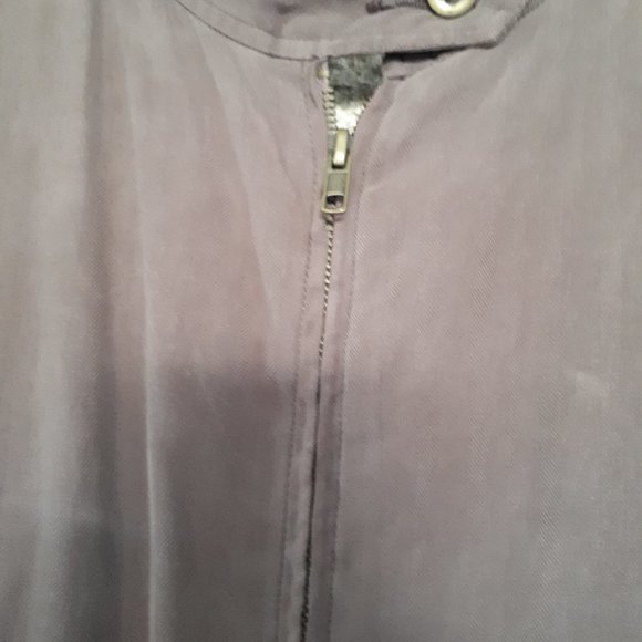 Danang Jacket/Blazer - Cocoa Brown - Size Large - 100% Silk - Lined - Picture 7 of 7